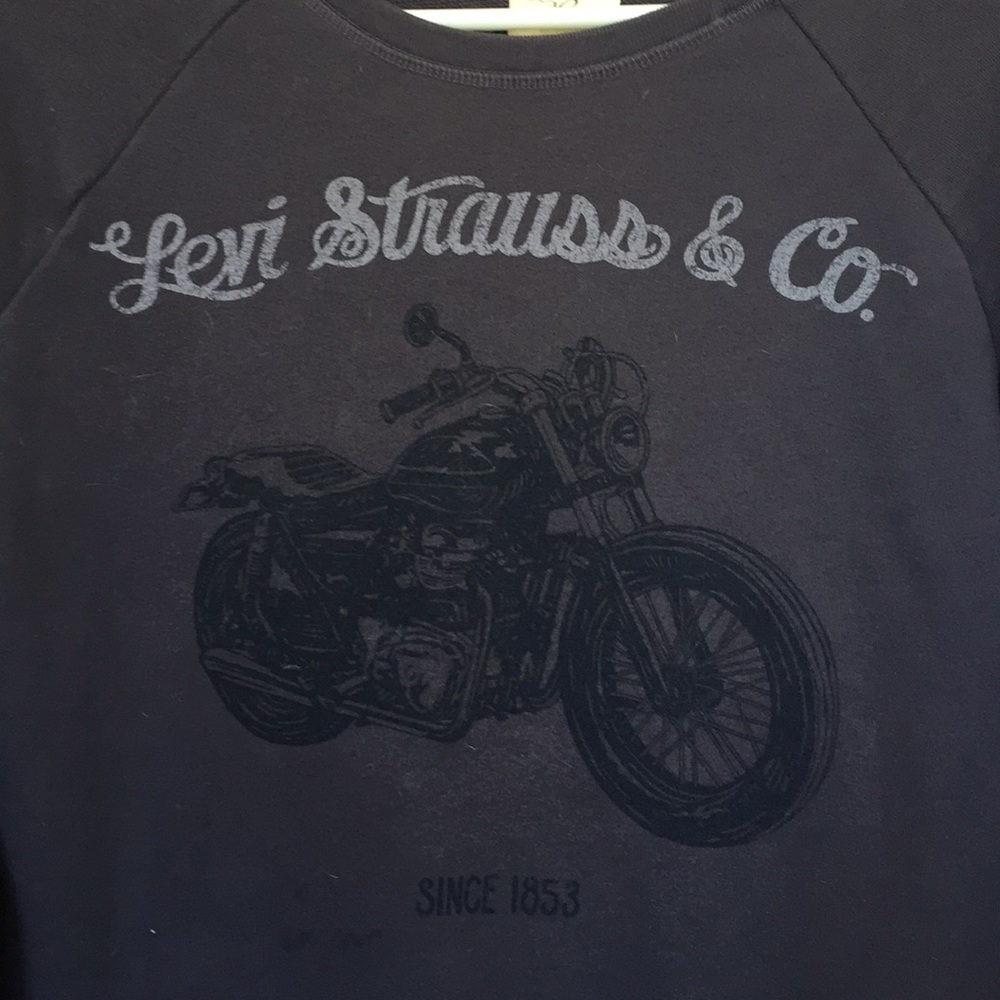 Levi motorcycle crew neck sweatshirt